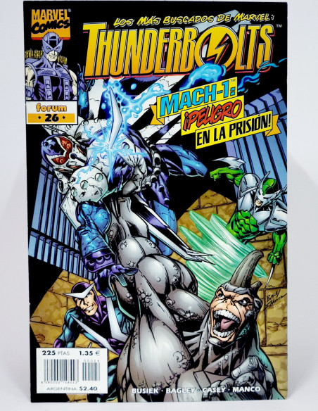 CÓMIC THUNDERBOLTS 26 VOL.1 FORUM MARVEL VOLUMEN GRAPA DE KIOSCO