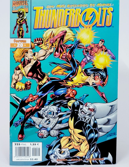 CÓMIC THUNDERBOLTS 20 VOL.1 FORUM MARVEL VOLUMEN GRAPA EXCELENTE ESTADO