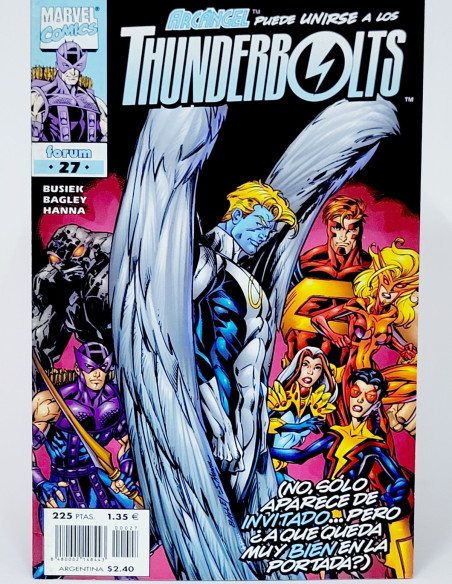 CÓMIC THUNDERBOLTS 27 VOL.1 FORUM MARVEL VOLUMEN GRAPA EXCELENTE ESTADO