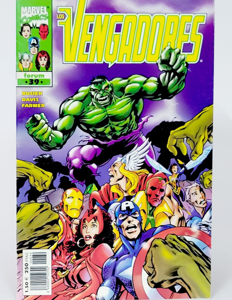 CÓMIC LOS VENGADORES 39 VOL.3 FORUM MARVEL VOLUMEN GRAPA EXCELENTE ESTADO