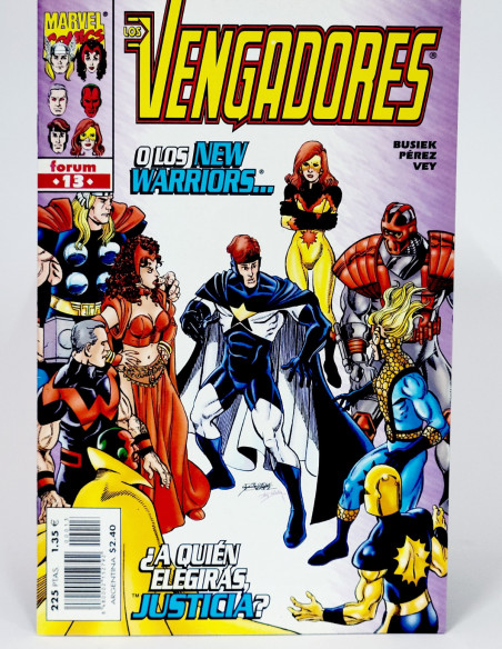 CÓMIC LOS VENGADORES 13 VOL.3 FORUM MARVEL VOLUMEN GRAPA DE KIOSCO