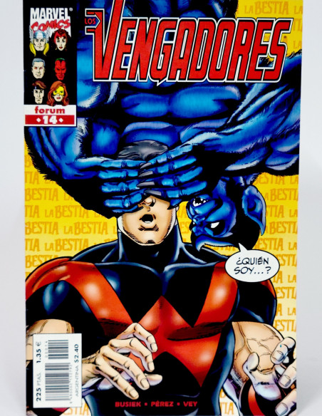 CÓMIC LOS VENGADORES 14 VOL.3 FORUM MARVEL VOLUMEN GRAPA DE KIOSCO