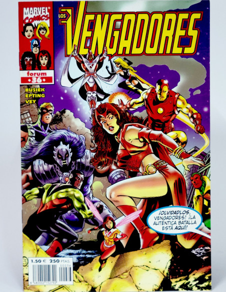 CÓMIC LOS VENGADORES 36 VOL.3 FORUM MARVEL VOLUMEN GRAPA DE KIOSCO