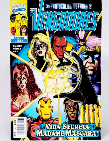 CÓMIC LOS VENGADORES 32 VOL.3 FORUM MARVEL VOLUMEN GRAPA DE KIOSCO