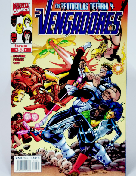 CÓMIC LOS VENGADORES 33 VOL.3 FORUM MARVEL VOLUMEN GRAPA DE KIOSCO