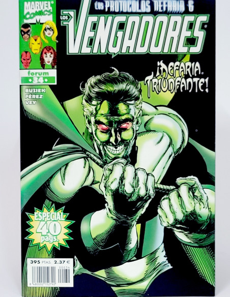 CÓMIC LOS VENGADORES 34 VOL.3 FORUM MARVEL VOLUMEN GRAPA DE KIOSCO