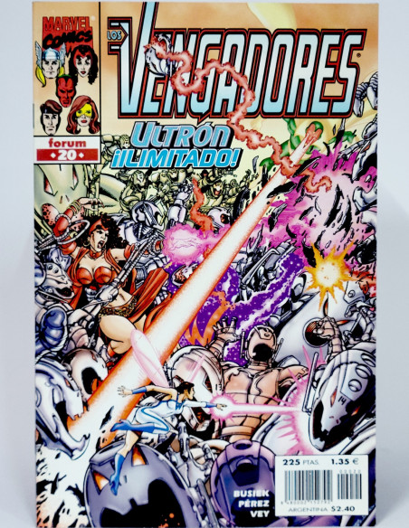 CÓMIC LOS VENGADORES 20 VOL.3 FORUM MARVEL VOLUMEN GRAPA DE KIOSCO