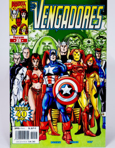 CÓMIC LOS VENGADORES 25 VOL.3 FORUM MARVEL VOLUMEN GRAPA...