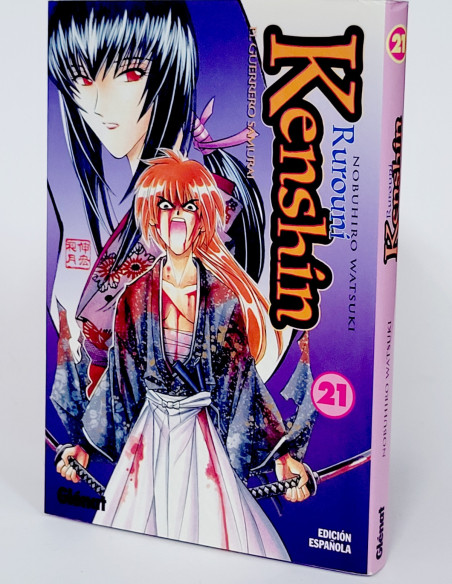 CÓMIC RUROUNI KENSHIN EL GUERRERO SAMURAI 21 NOBUHIRO WATSUKI GENAT MANGA EXCELENTE ESTADO