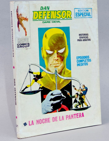 CÓMIC DAN DEFENSOR 21 LA NOCHE DE LA PANTERA VOL.1 VERTICE MARVEL TACO VOLUMEN BUEN ESTADO