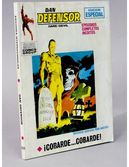 CÓMIC DAN DEFENSOR 22 COBARDE VOL.1 VERTICE MARVEL TACO VOLUMEN MUY BUEN ESTADO