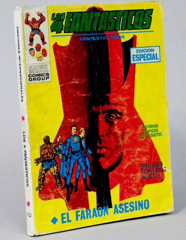 CÓMIC LOS 4 FANTÁSTICOS 10 EL FARAÓN ASESINO VOL.1 VERTICE TACO MAR...