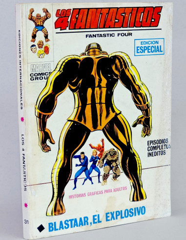 CÓMIC LOS 4 FANTÁSTICOS 31 BLASTAAR EL EXPLOSIVO VOL.1 VERTICE TACO...