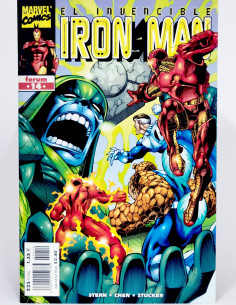 Cómic El Invencible Iron Man 14 Marvel grapa kiosco Vol.4