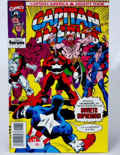 Cómic Capitán América &amp; Thor Vol.2 Marvel grapa