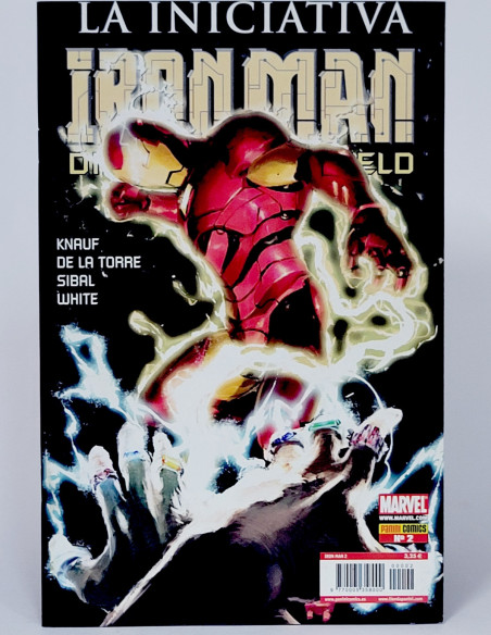 Cómic Iron Man 2 SHIELD Iniciativa Panini Marvel grapa