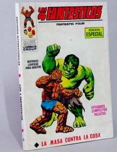 Cómic Los 4 Fantásticos Vertice Marvel La Masa vs Cosa