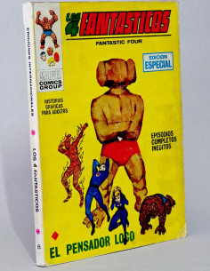 CÓMIC LOS 4 FANTÁSTICOS 8 EL PENSADOR LOCO VOL.1 VERTICE TACO MARVE...