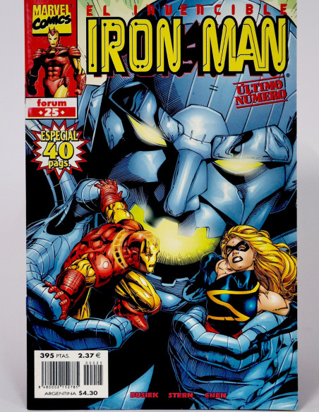 Cómic El Invencible Iron Man 25 Marvel grapa colección