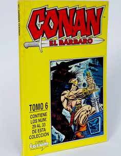 CÓMIC CONAN EL BARBARO 6 29 AL 33 RETAPADO FORUM MARVEL NORMAL ESTA...