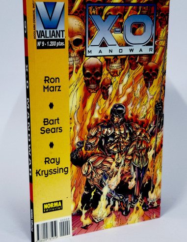 X-O Manowar 9 Valiant Norma Editorial coleccionistas cómic