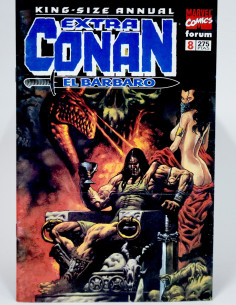 Cómic Conan el Bárbaro 8 Marvel grapa colección vintage