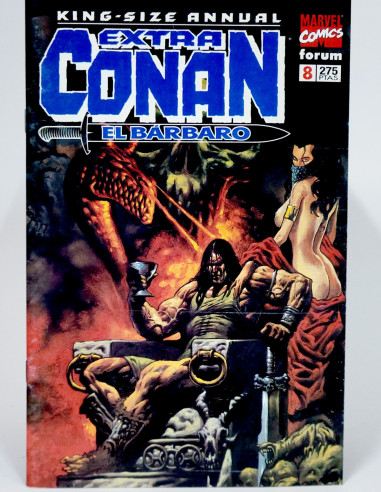 Cómic Conan el Bárbaro 8 Marvel grapa colección vintage