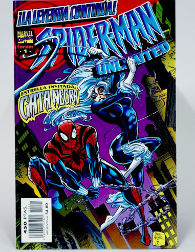Cómic Spiderman Unlimited Marvel grapa colección vintage