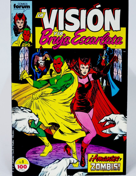 Cómic La Visión y Bruja Escarlata Marvel grapa colección