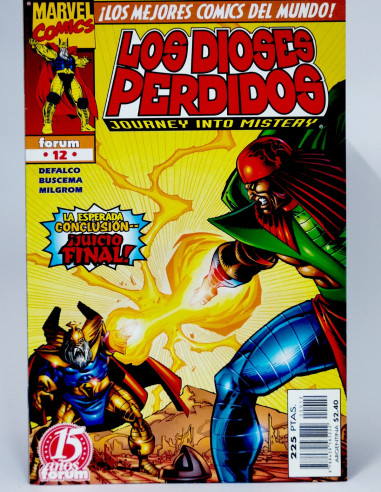 Cómic Los Dioses Perdidos 12 Marvel grapa coleccionistas