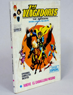 CÓMIC LOS VENGADORES 21 VUELVE CABALLERO NEGRO VOL.1 VERTICE MARVEL...