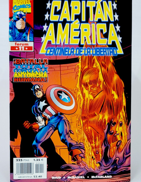Cómic Capitán América Centinela Marvel grapa kiosco