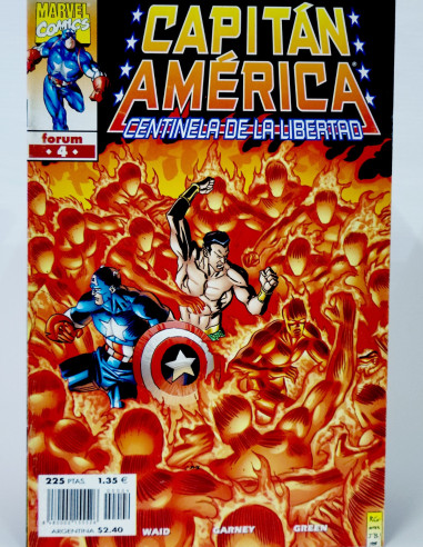 Cómic Capitán América Centinela de la Libertad Marvel grapa kiosco