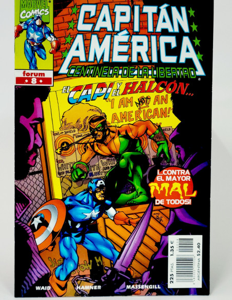 CÓMIC CAPITAN AMÉRICA 8 CENTINELA DE LA LIBERTAD FORUM MARVEL GRAPA DE KIOSCO