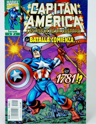 Cómic Capitán América 7 Centinela Marvel grapa coleccionista