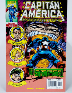 Cómic Capitán América Centinela de la Libertad Marvel grapa