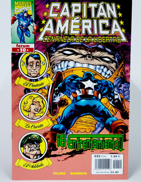 Cómic Capitán América Centinela de la Libertad Marvel grapa