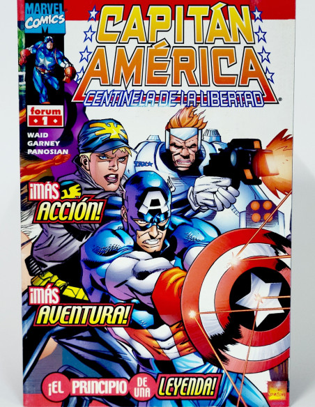 Cómic Capitán América Centinela la Libertad Marvel grapa