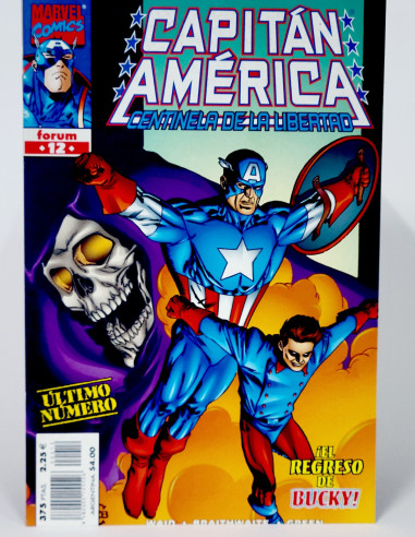 Cómic Capitán América Centinela Libertad Marvel grapa