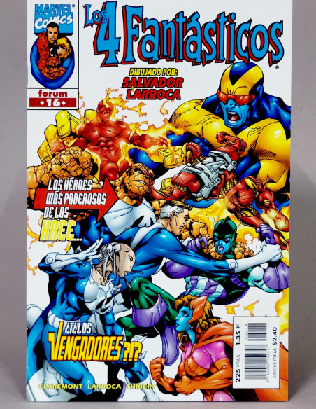 Los 4 Fantásticos 16 Héroes Return Marvel grapa kiosco