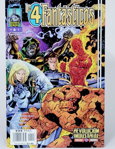 Cómic Heroes Reborn Marvel Los 4 Fantásticos grapa kiosco