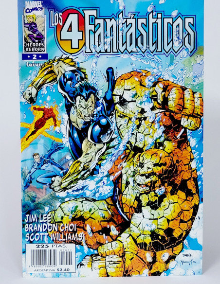 Cómic Marvel Los 4 Fantásticos Heroes Reborn Grapa Kiosco