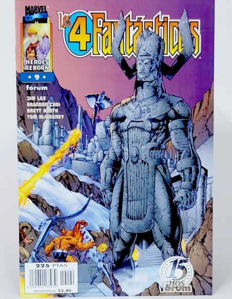 Cómic Marvel Los 4 Fantásticos 9 Heroes Reborn Grapa Kiosco