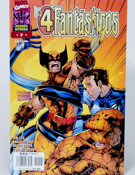 Cómic Marvel Héroes Reborn Los 4 Fantásticos grapa kiosco