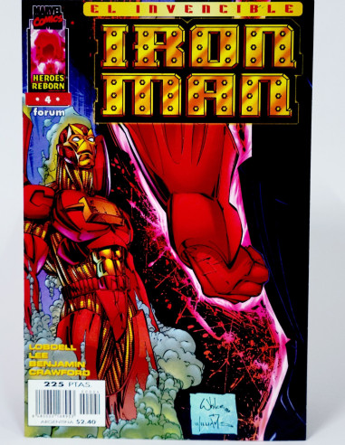 Cómic Heroes Reborn Iron Man Marvel grapa coleccionistas