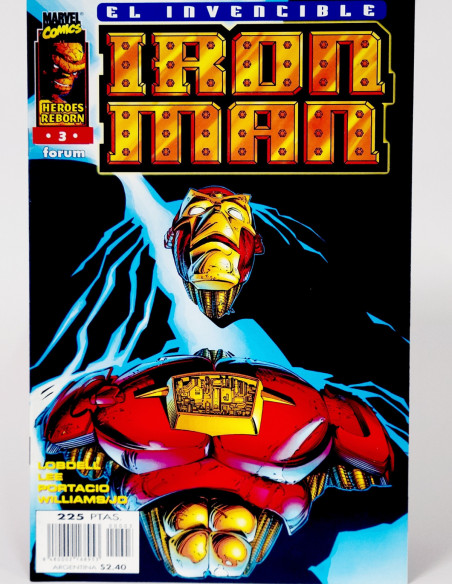 Cómic Heroes Reborn Iron Man 3 Marvel grapa kiosco