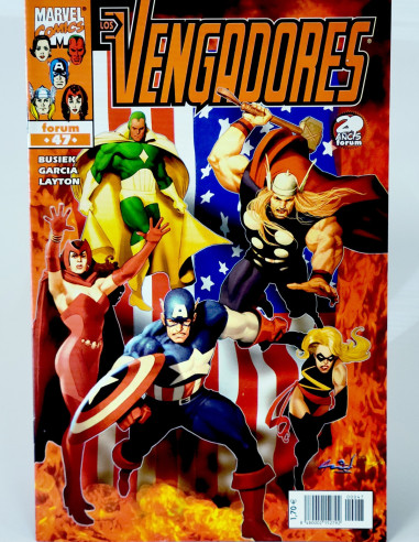 Cómic Los Vengadores Vol.3 Marvel grapa edición kiosco