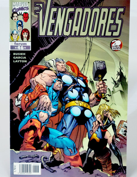 Cómic Los Vengadores 46 Marvel grapa original kiosco