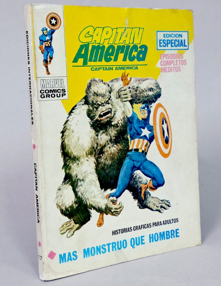 CÓMIC CAPITAN AMÉRICA 17 MONSTRUO QUE HOMBRE VOL.1 VERTICE MARVEL T...