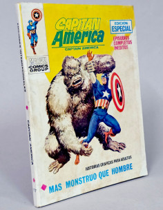 CÓMIC CAPITAN AMÉRICA 17 MONSTRUO QUE HOMBRE VOL.1 VERTICE MARVEL T...